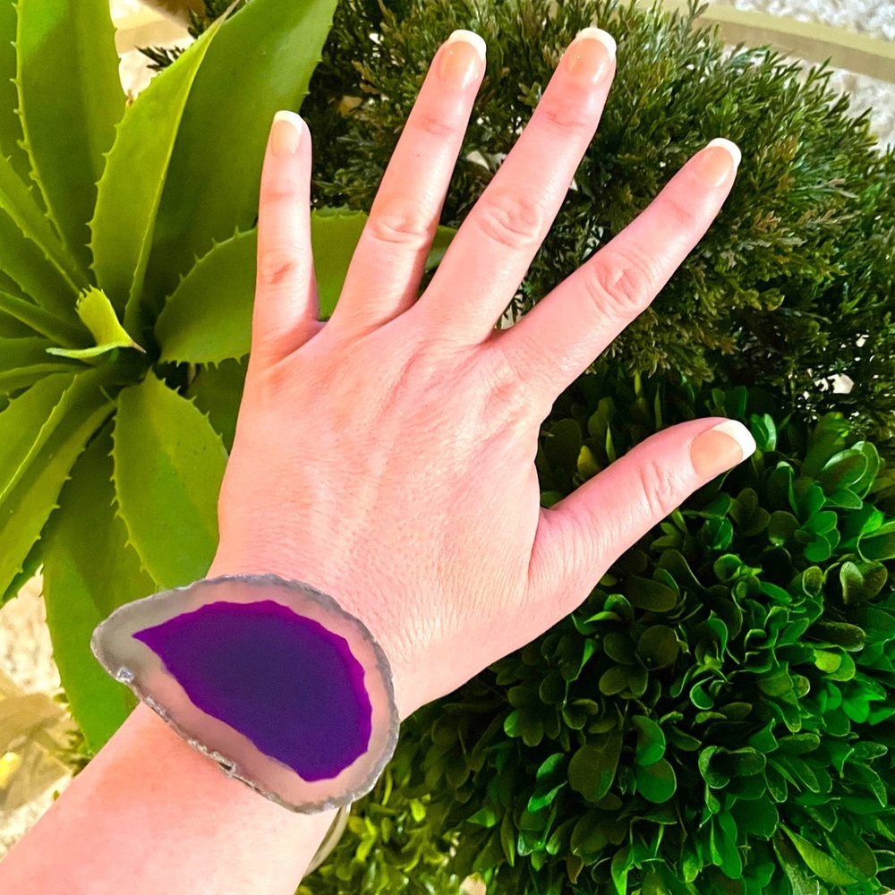 Purple Geode Bracelet